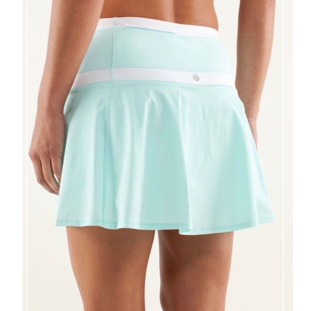 NWT Y2K Lululemon Hot Hitter Skirt 4 Aquamarine Tennis Skort W8003S